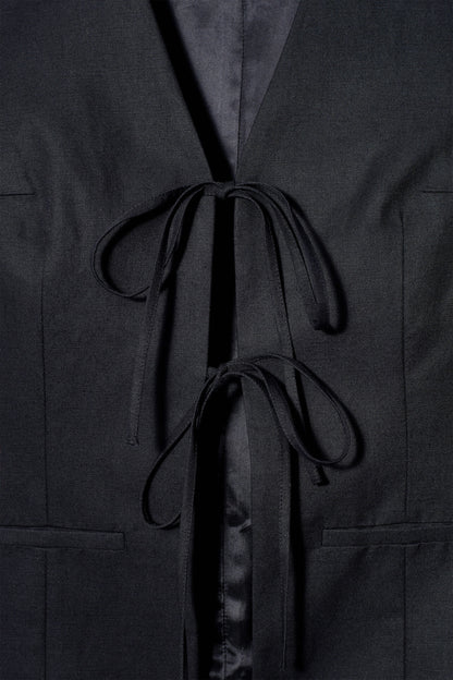 Tie-front waistcoat