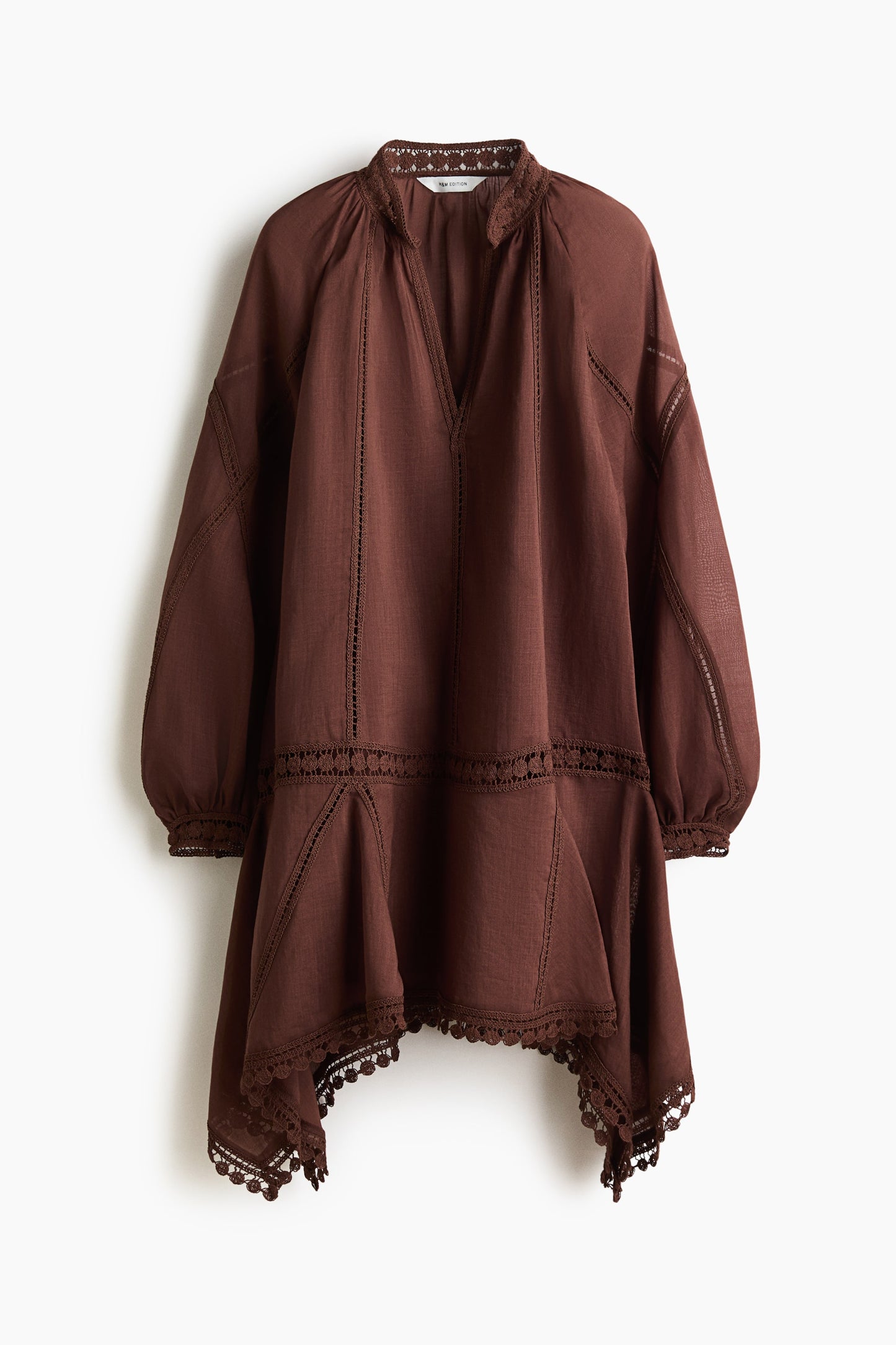 Ramie-blend dress