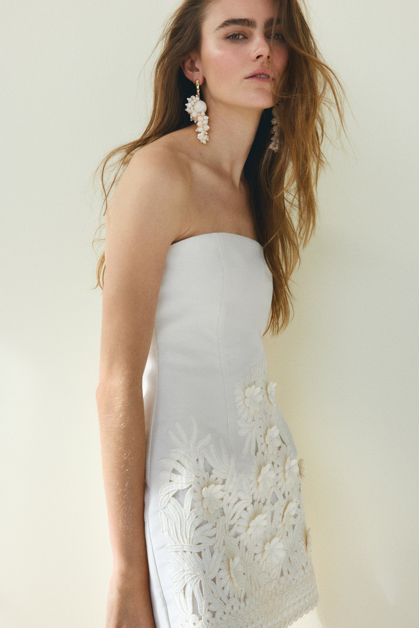 Appliquéd bandeau dress