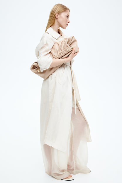 Ramie trench coat