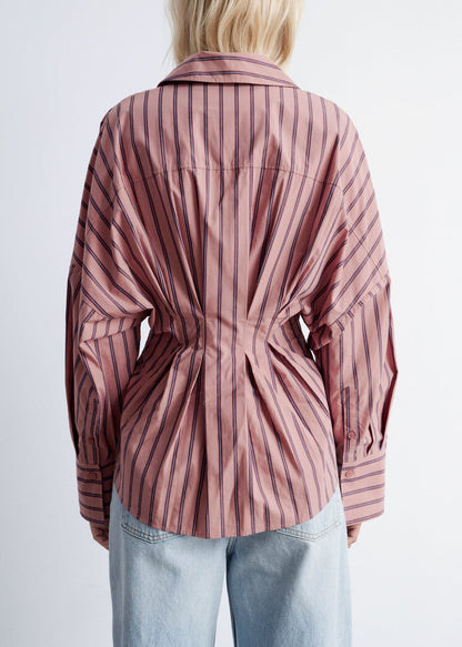 Fitted-Waist Cotton Shirt