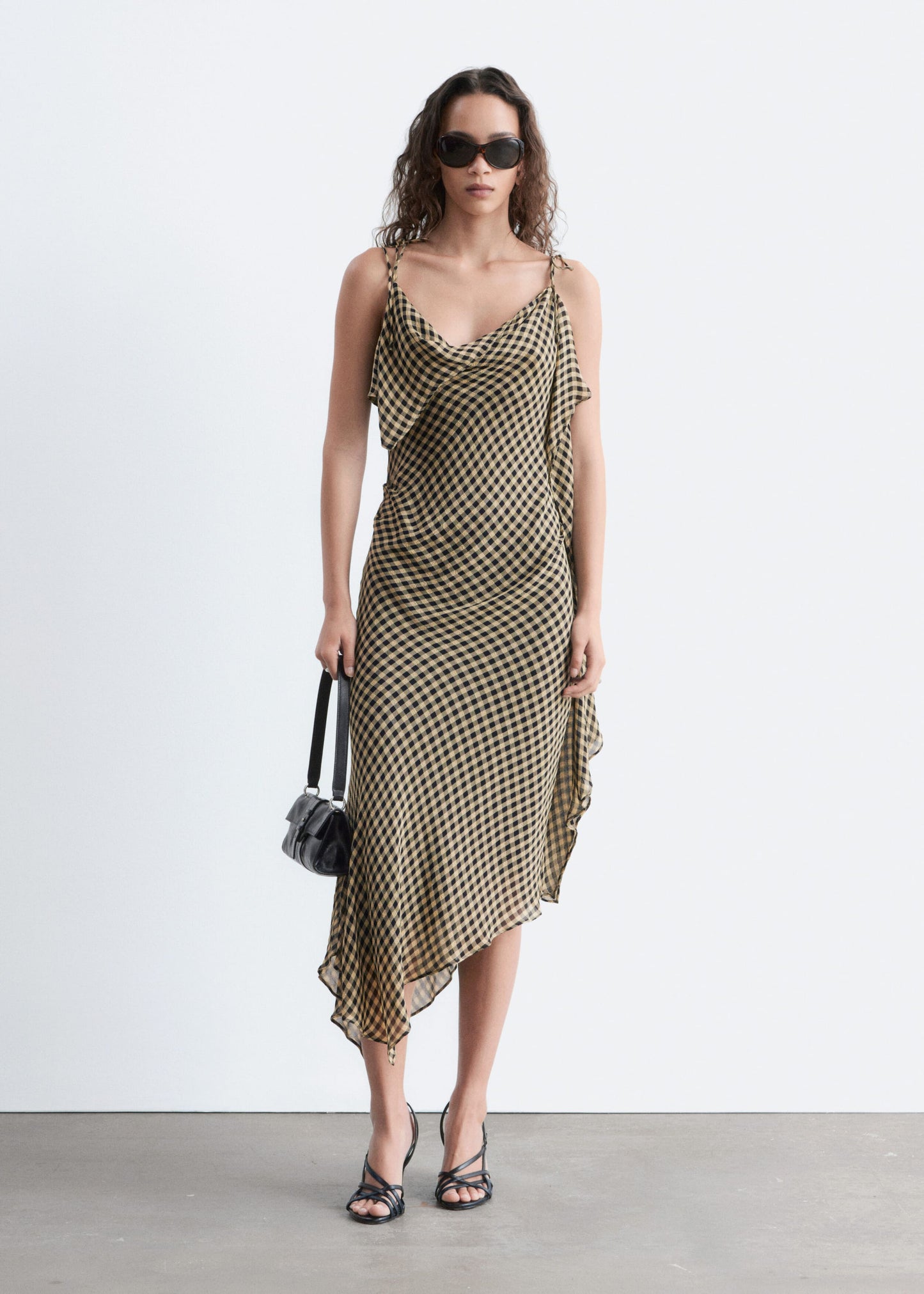 Draped Midi Dress
