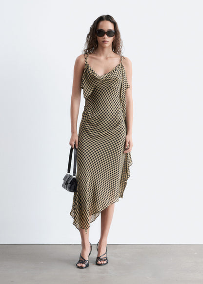 Draped Midi Dress