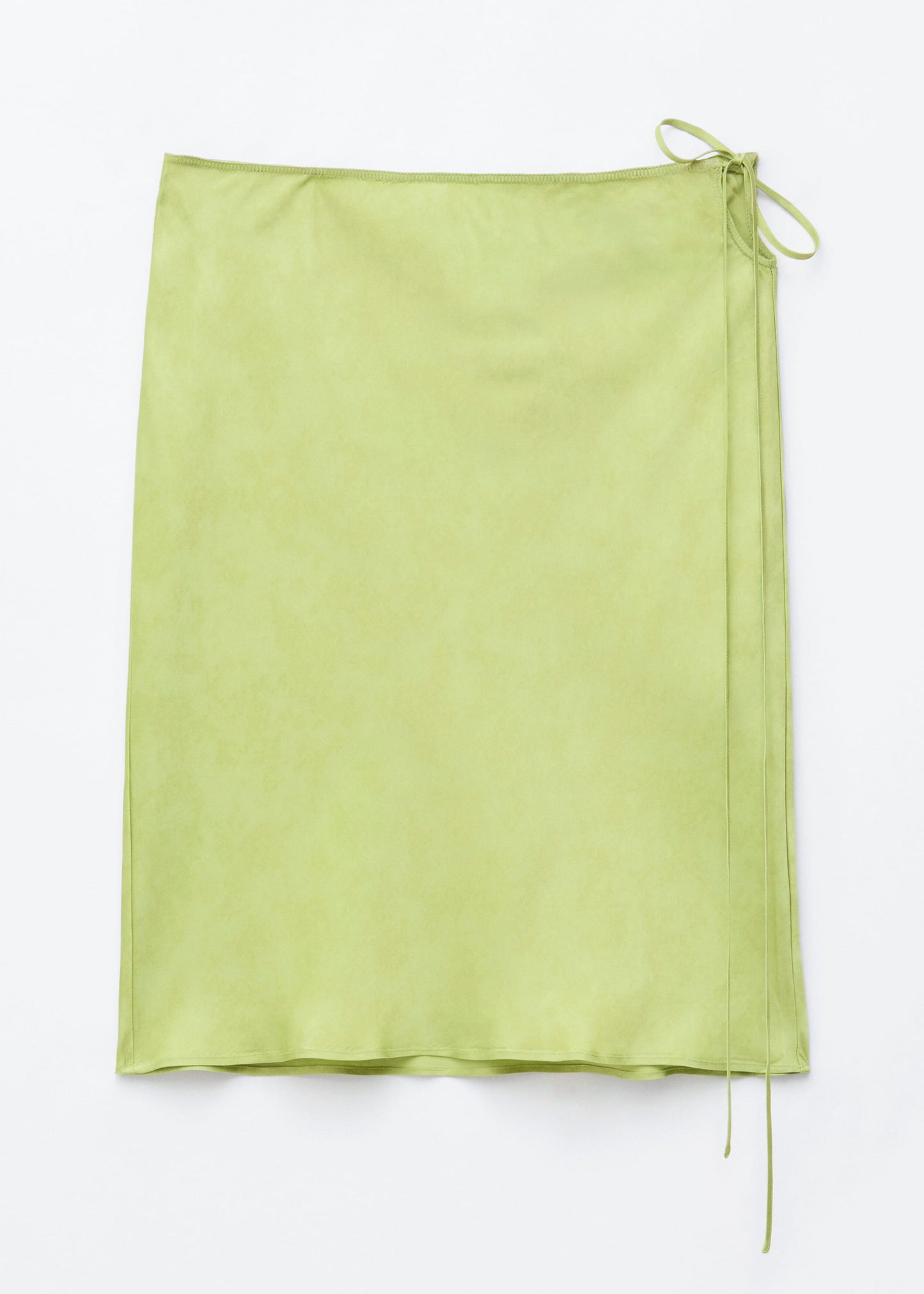 Satin Knee-Length Slip Skirt