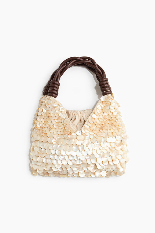 Sequined handbag