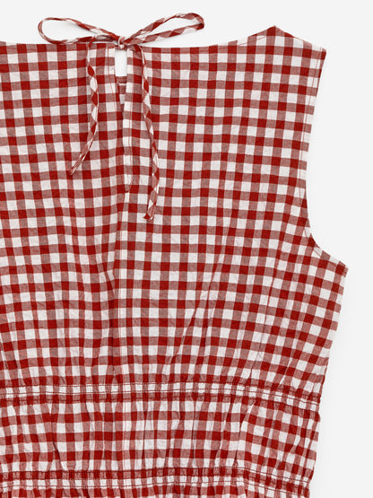 Seersucker Smock Top