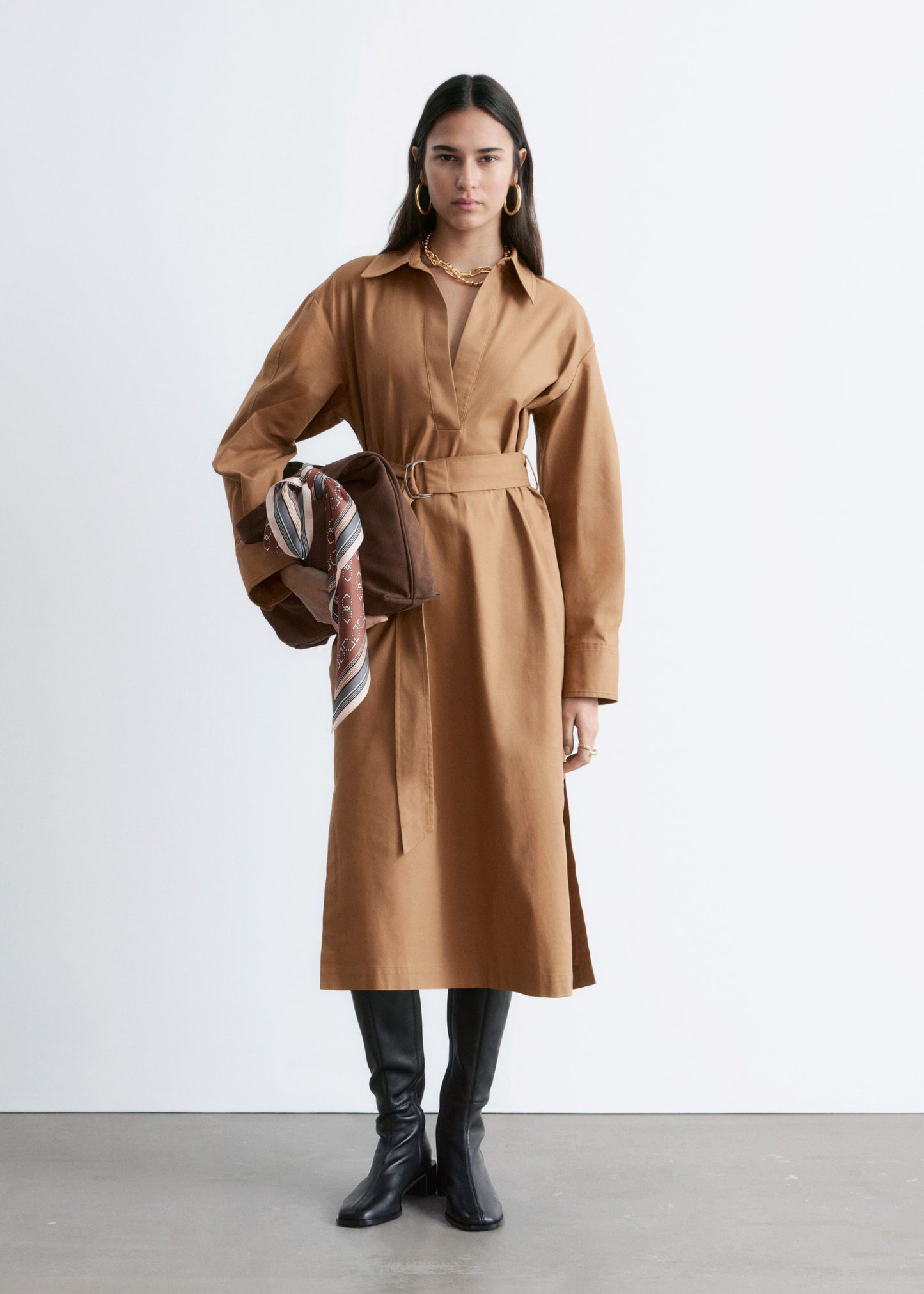 Belted Midi dress