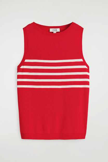 Striped Knitted Tank Top