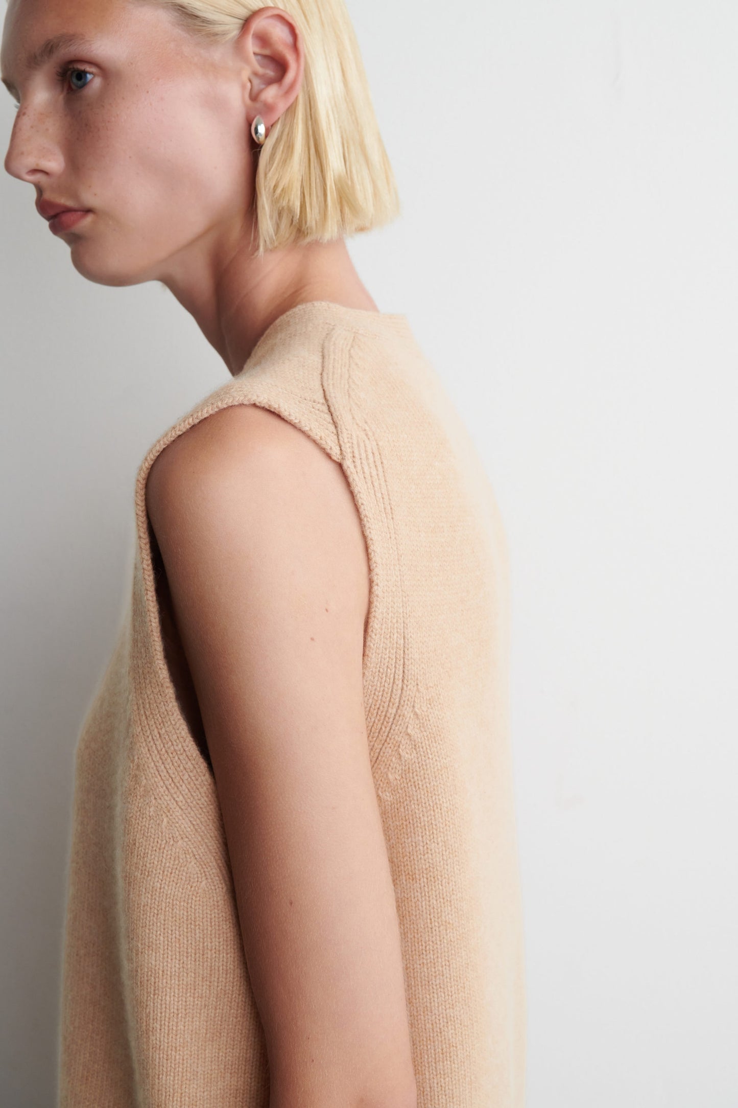 Knitted Cashmere-Blend Vest
