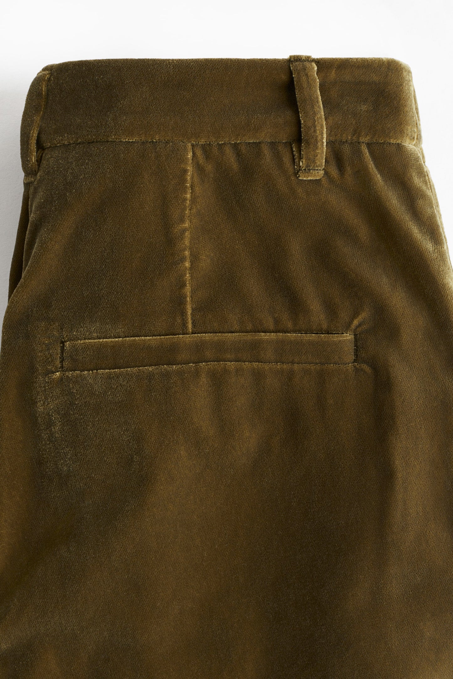 Bootcut velvet trousers