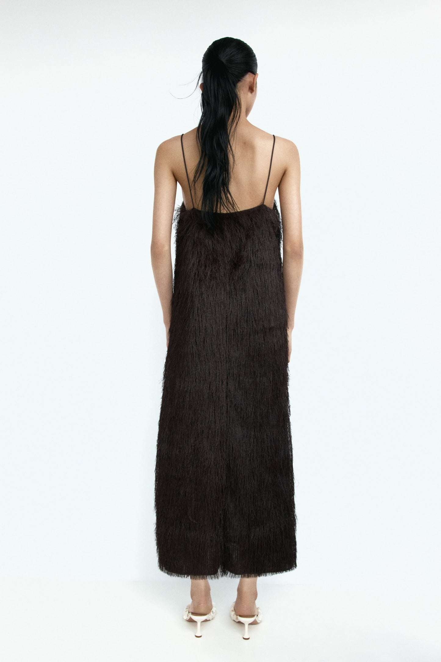 Fringed strappy dress