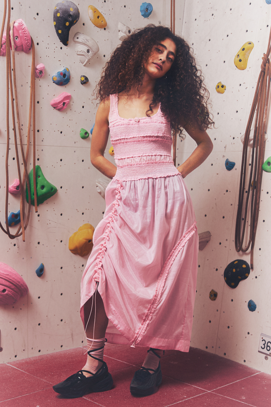 Cynthia sheer midi dress