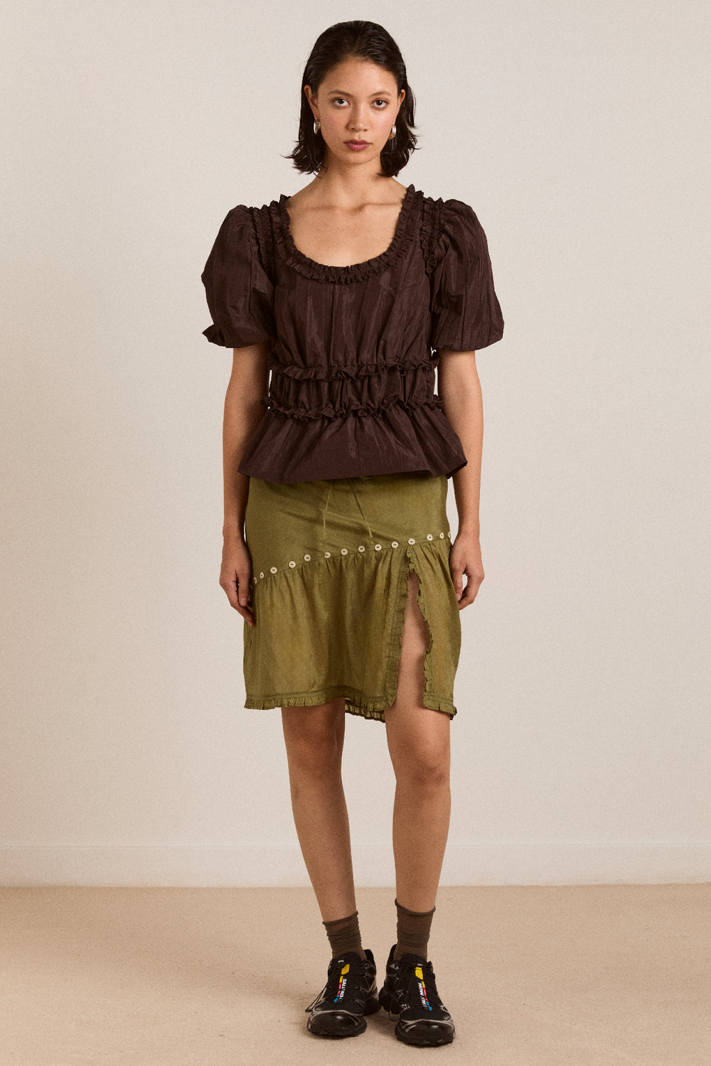 Everly ruffle blouse