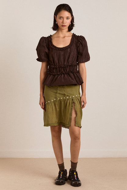 Everly ruffle blouse