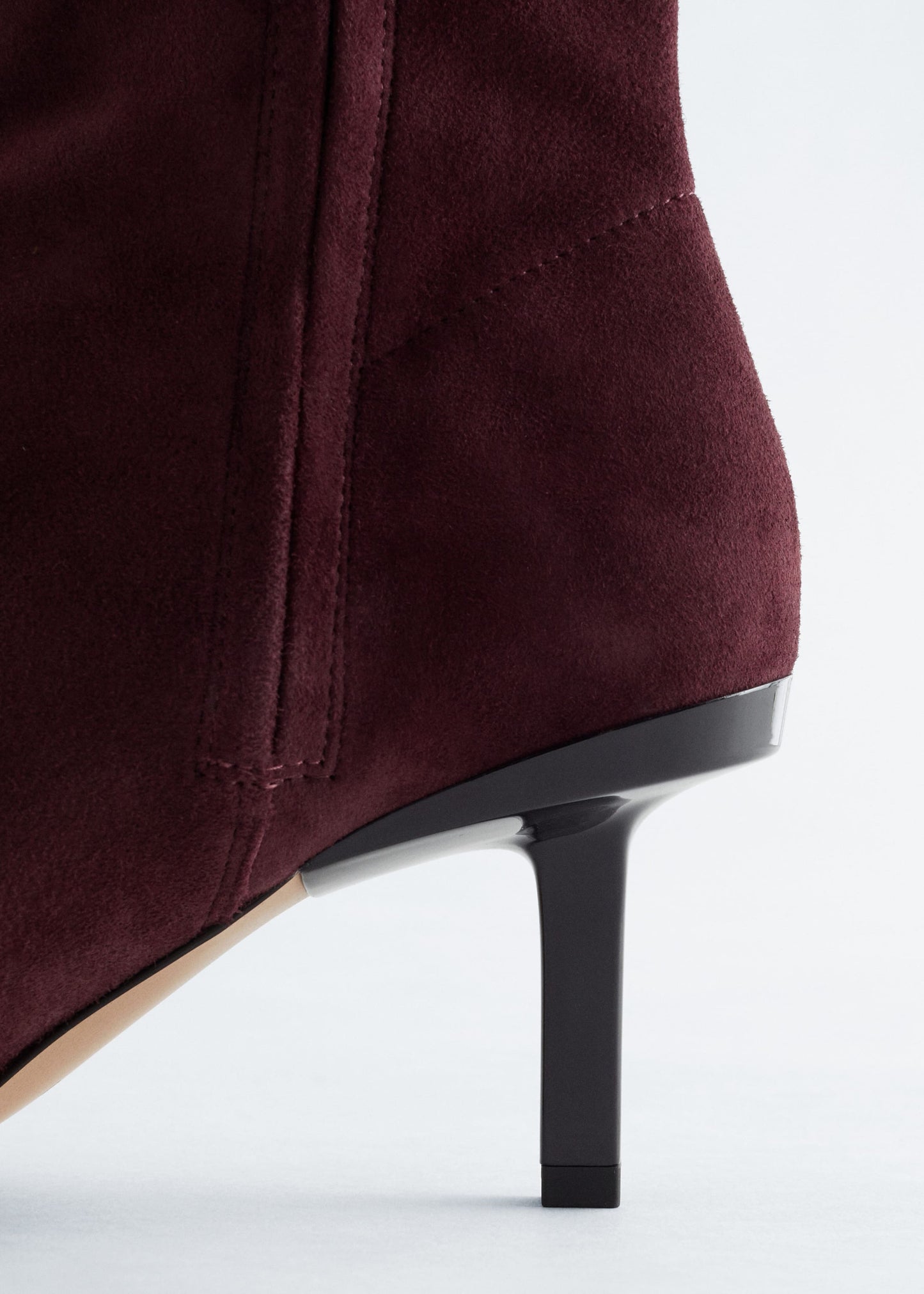 Stretch-Leather Ankle Boots