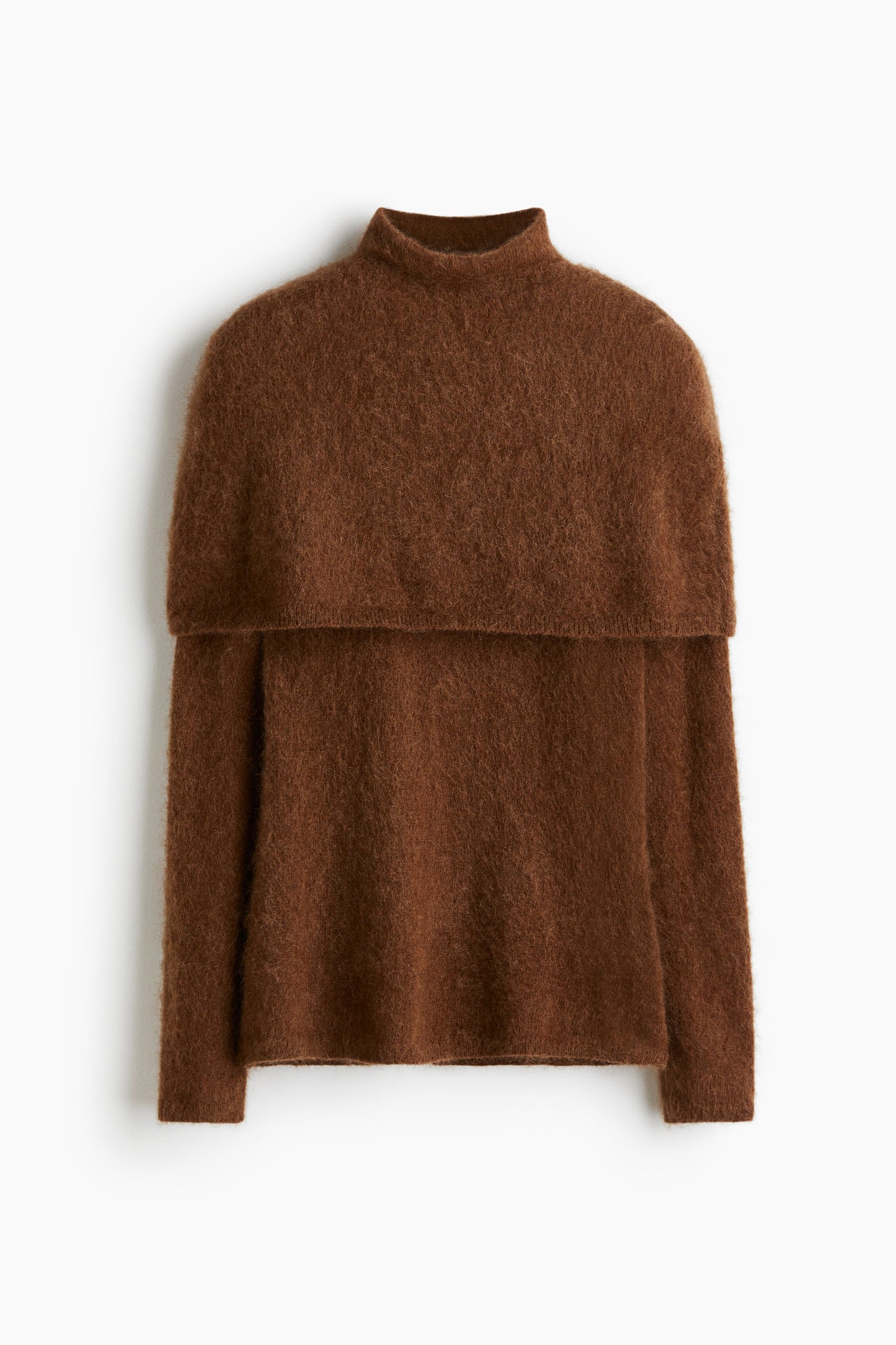 Mohair-blend turtleneck top