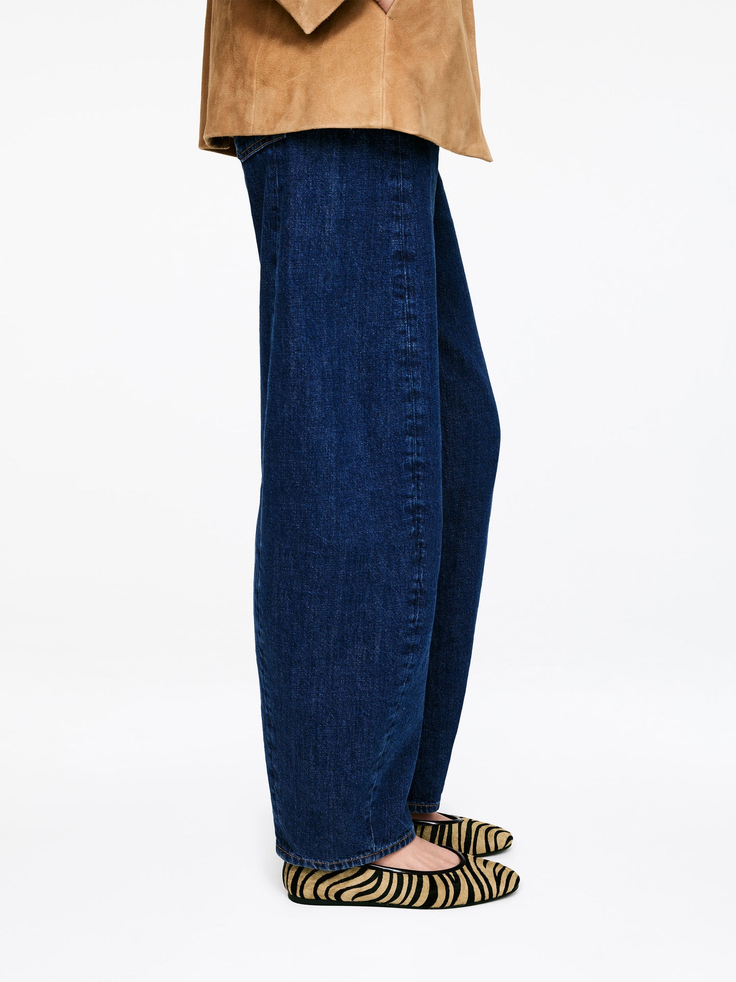 Pony Hair-Effect Ballerinas