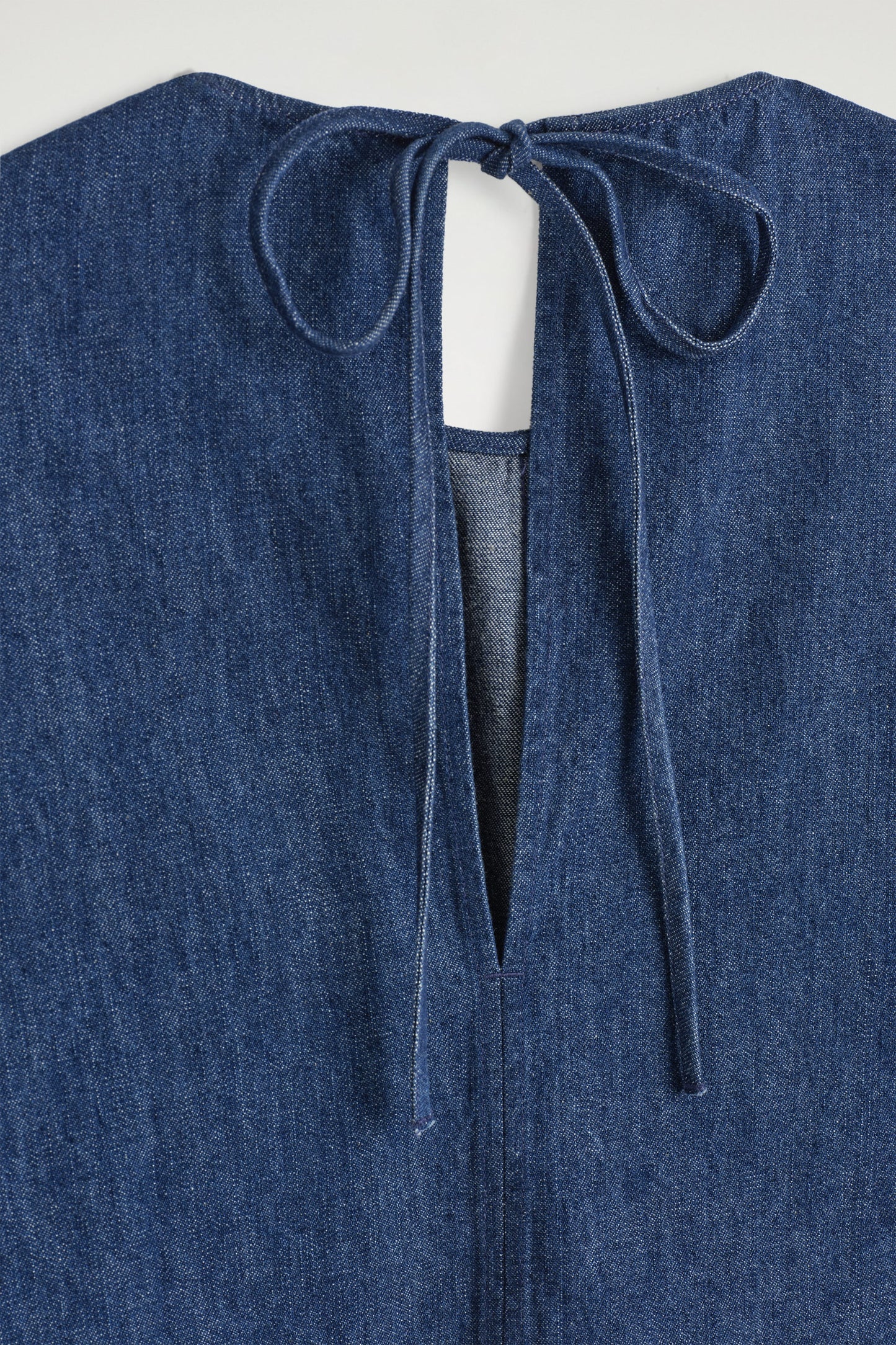 Denim Peplum Top