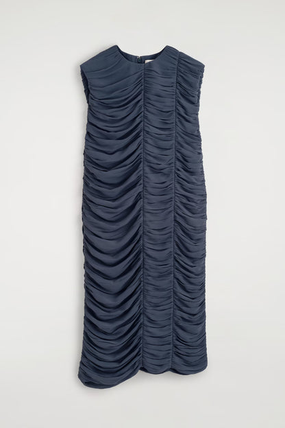 Gathered panelled dress