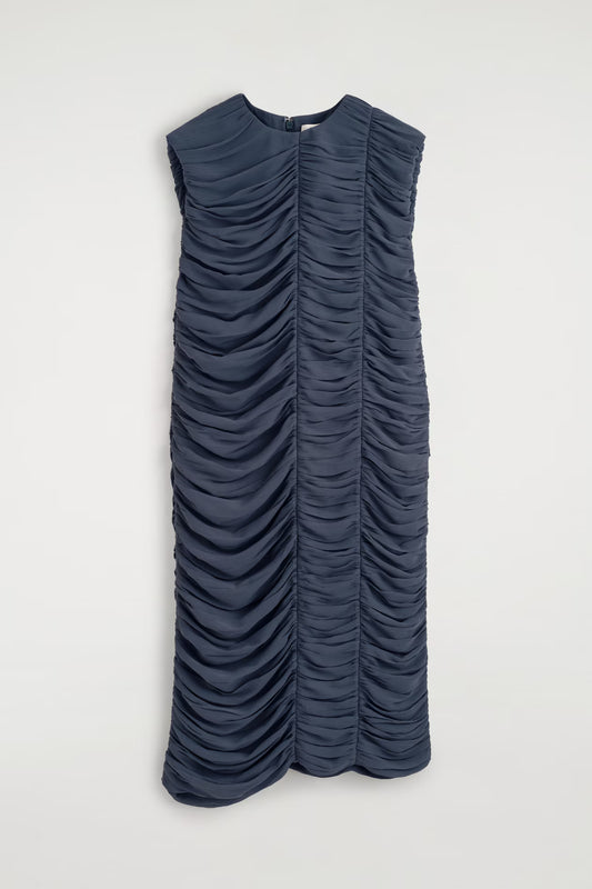 Gathered panelled dress