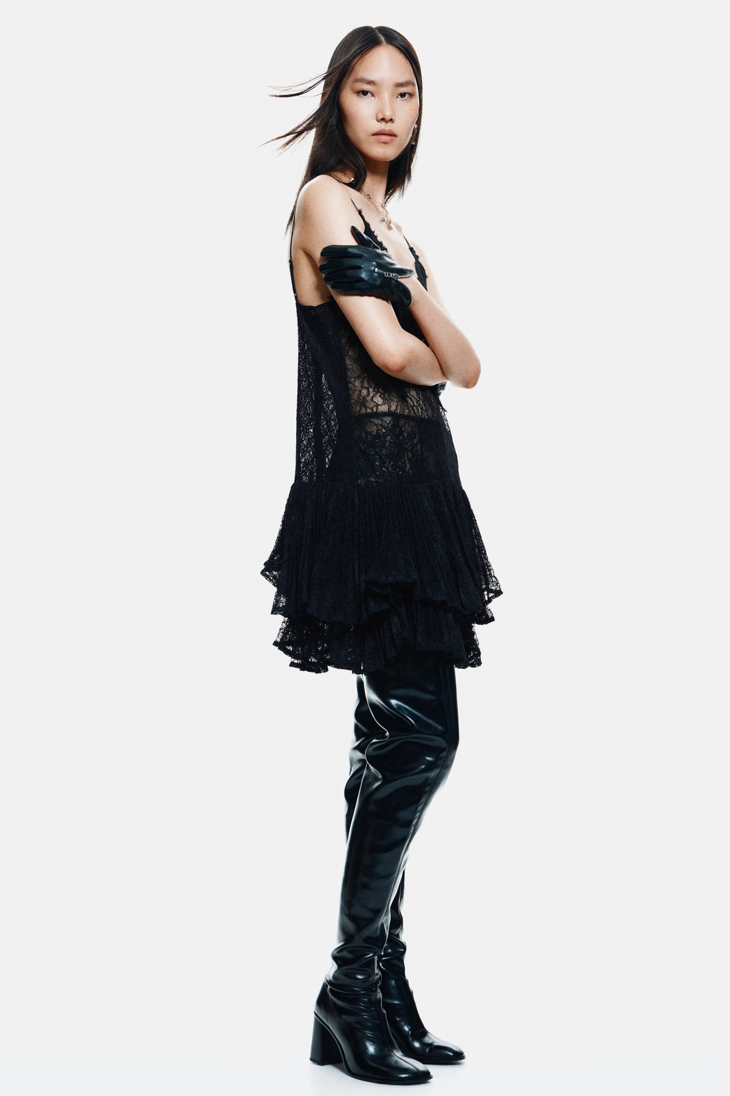 Strappy lace dress