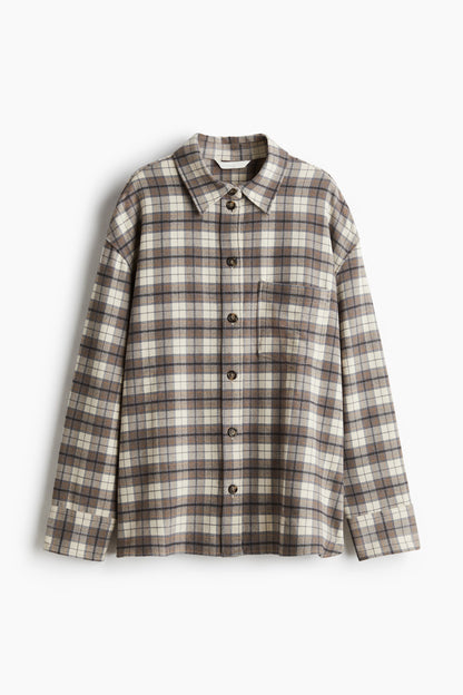 Oversized flannel shirt