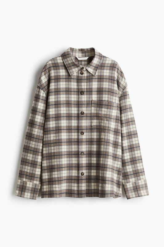 Oversized flannel shirt