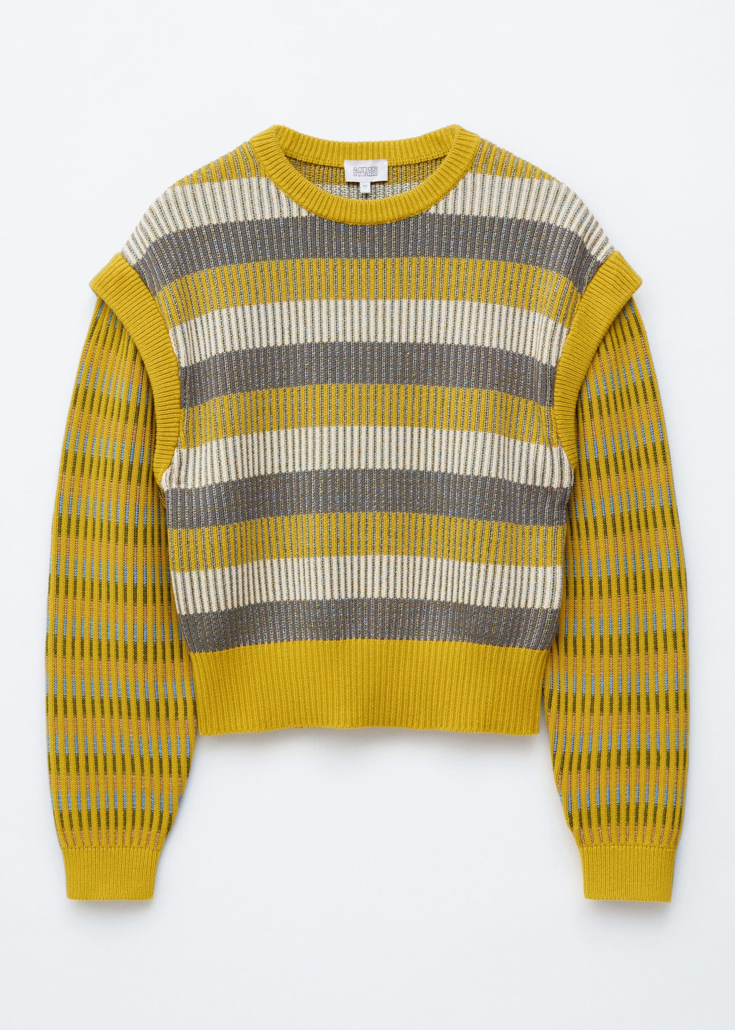 Striped Panel Knit Jumper