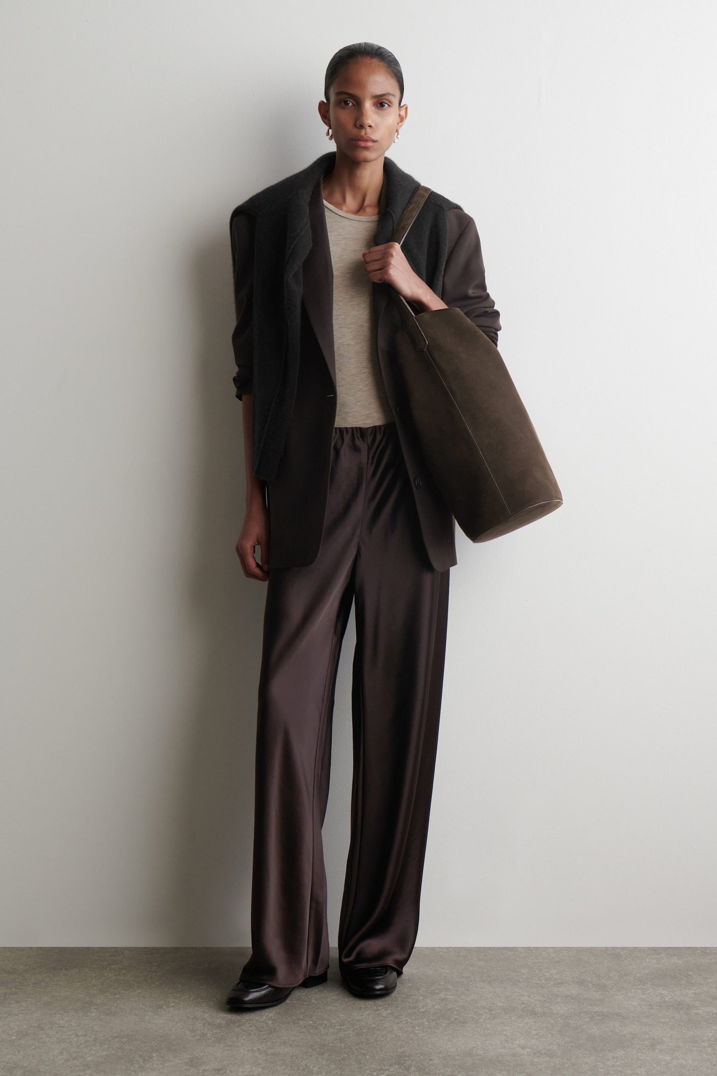 Paradigm Suede Tote Bag