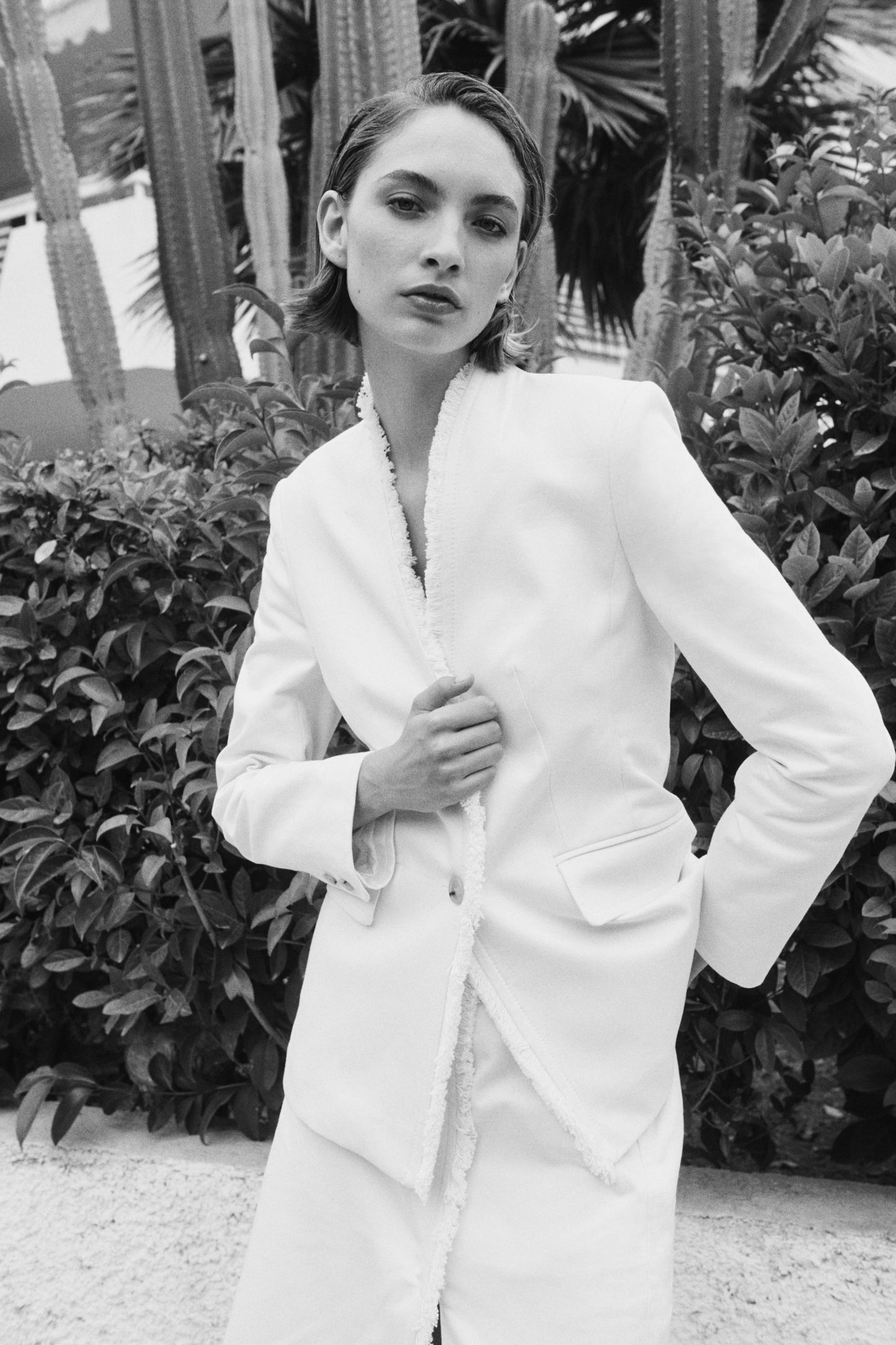 Frayed blazer