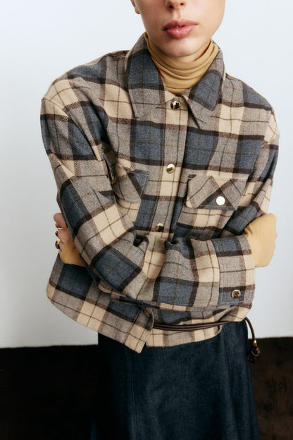 Oversized shacket