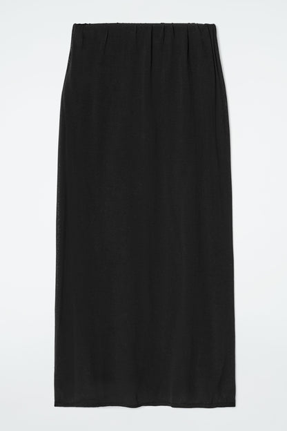 Sheer knitted skirt