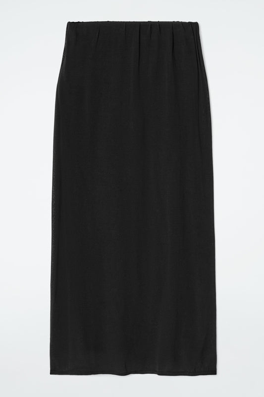 Sheer knitted skirt