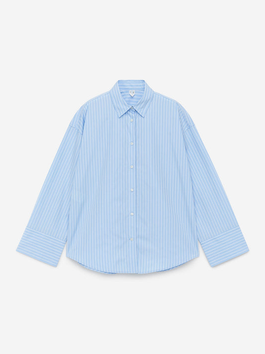 Wide-Sleeve Cotton Shirt