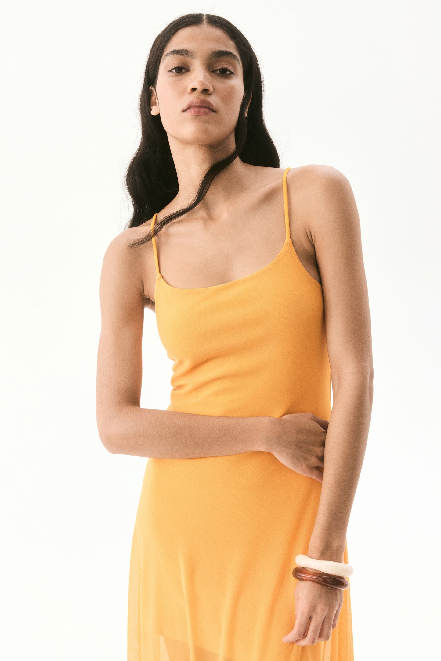 Strappy mesh dress