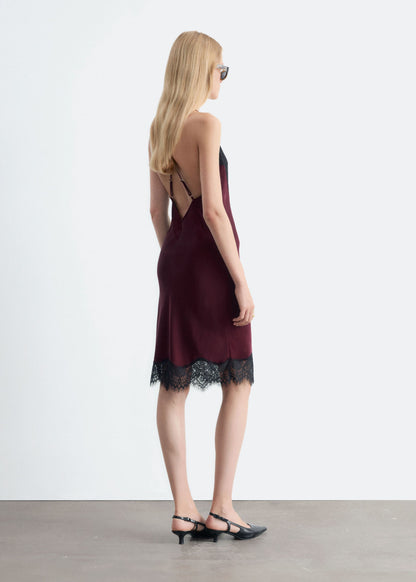 Lace Trim Slip Dress