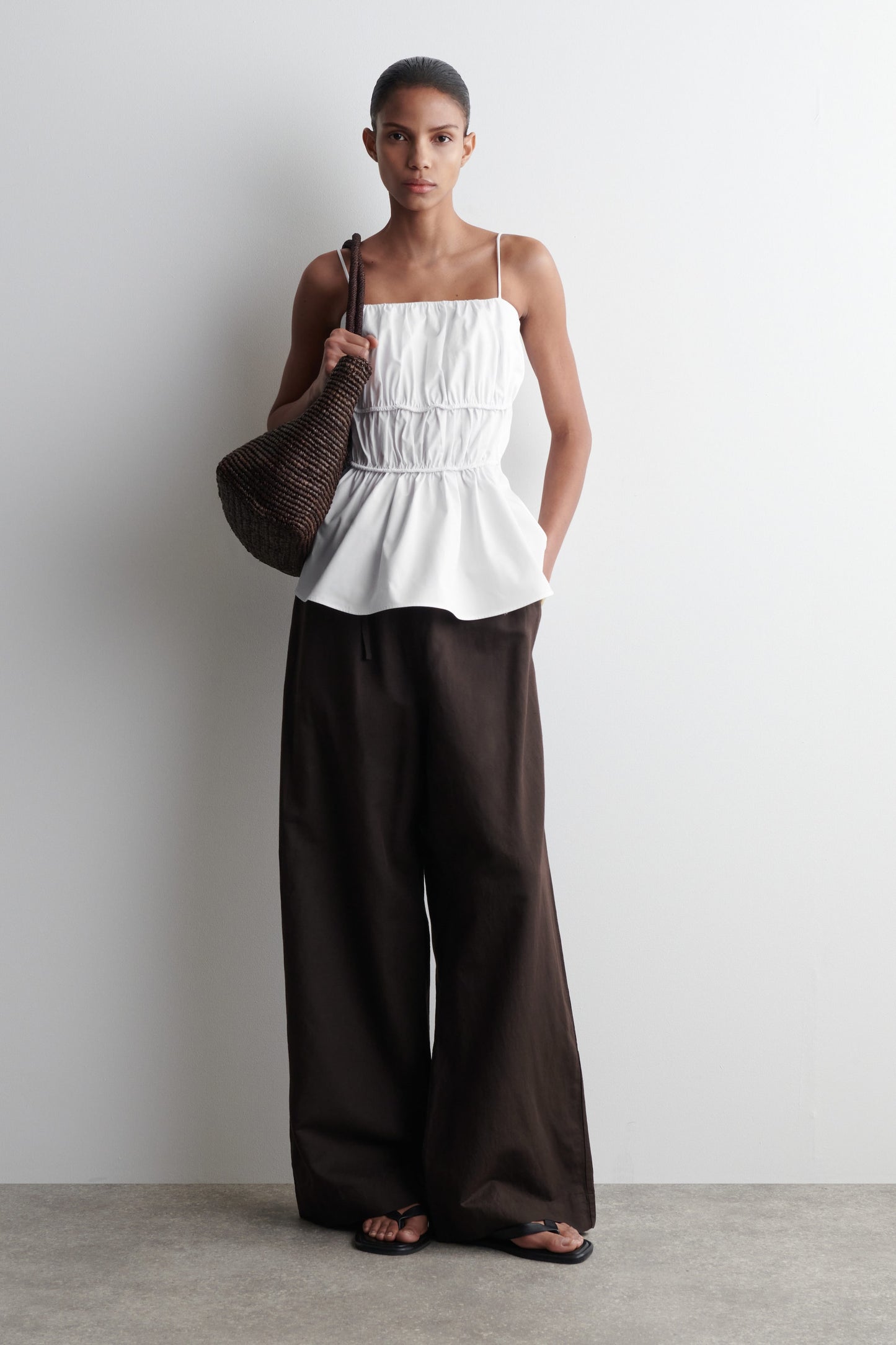 Gathered Cotton Top