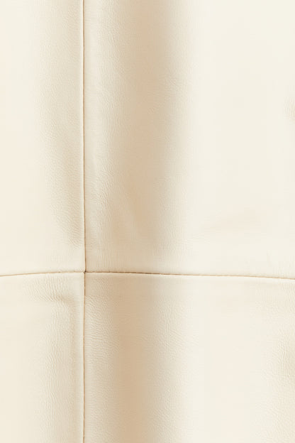 Leather pencil skirt