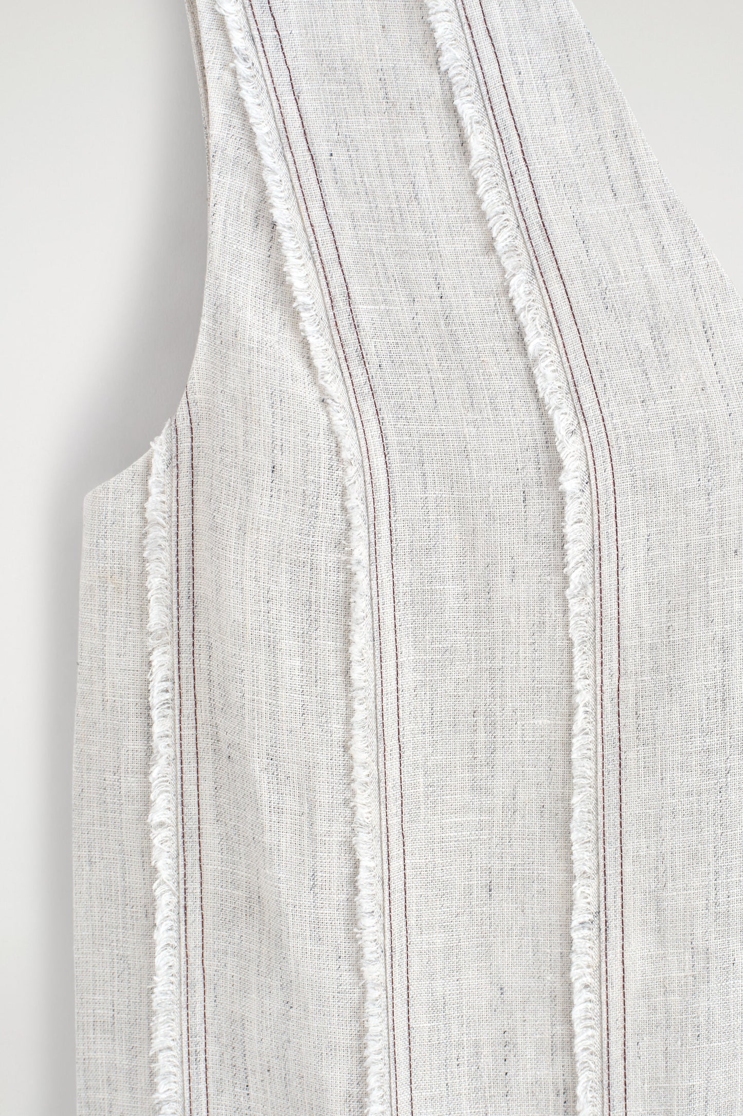 Sculpted Pleated Linen Midi Dress