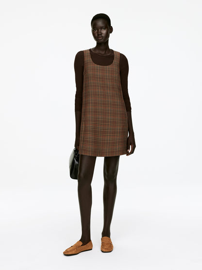 Check Mini Dress