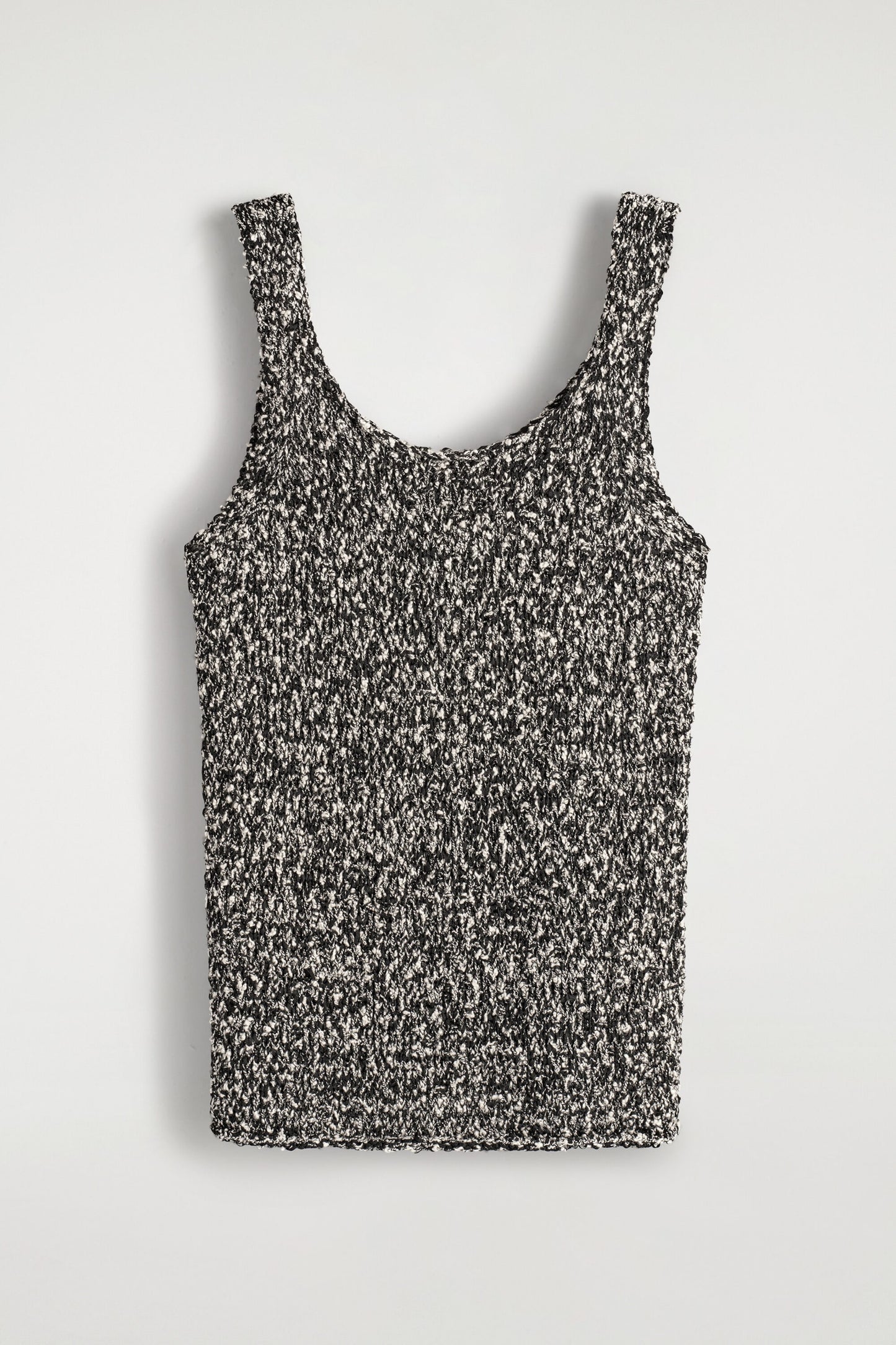 Two-Tone Chunky Knitted Tank Top