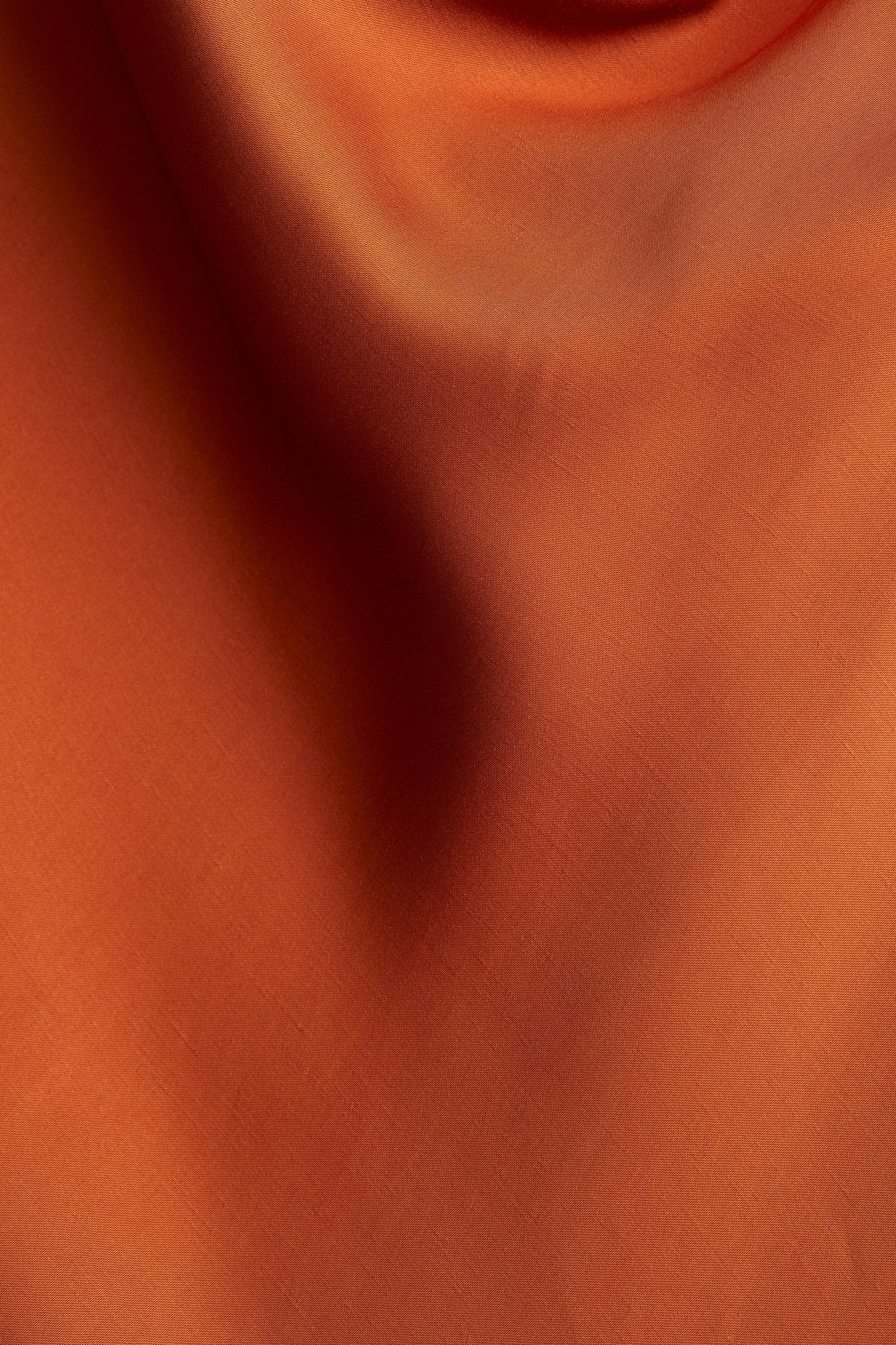 Cowl-neck satin dress
