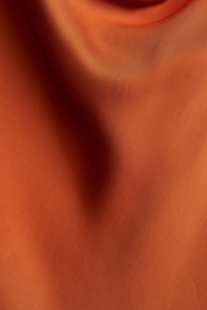 Cowl-neck satin dress