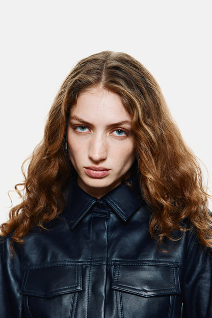 Leather shirt