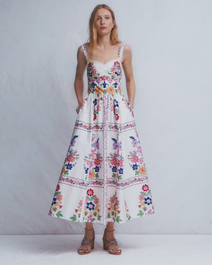Fit and Flare Midi Dress