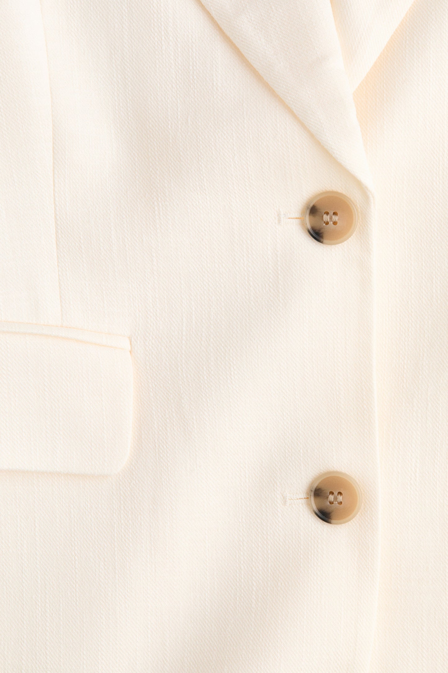 Single-breasted linen-blend blazer