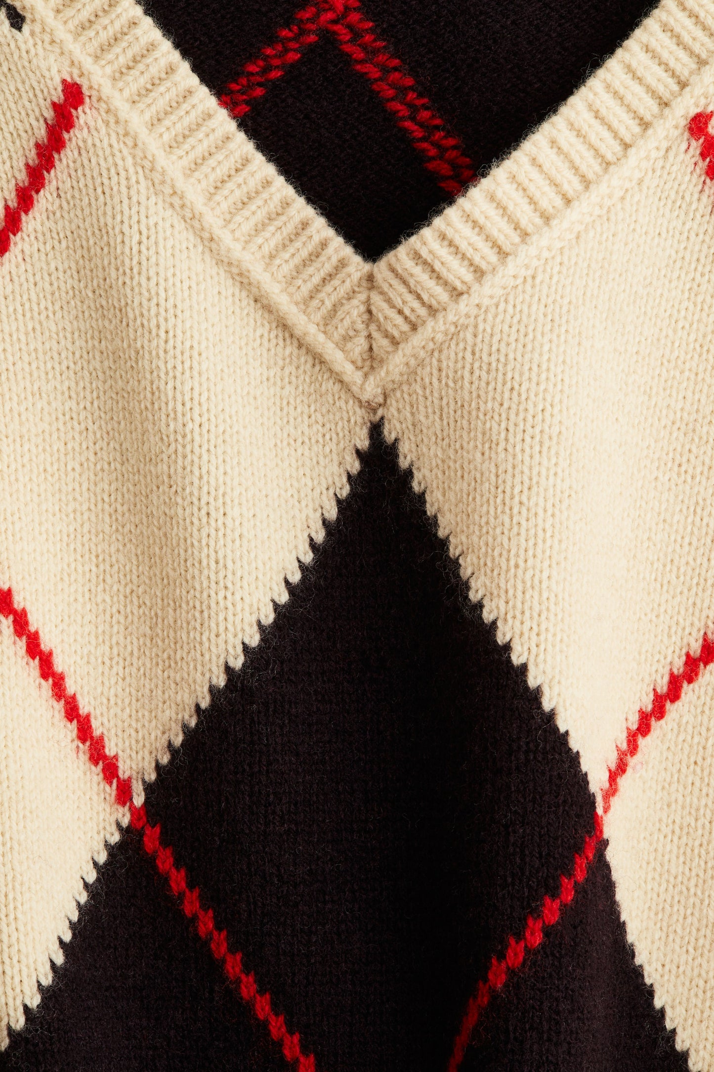 Jacquard-knit wool jumper