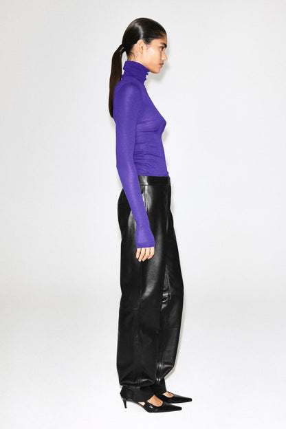 Merino Wool High Neck Top