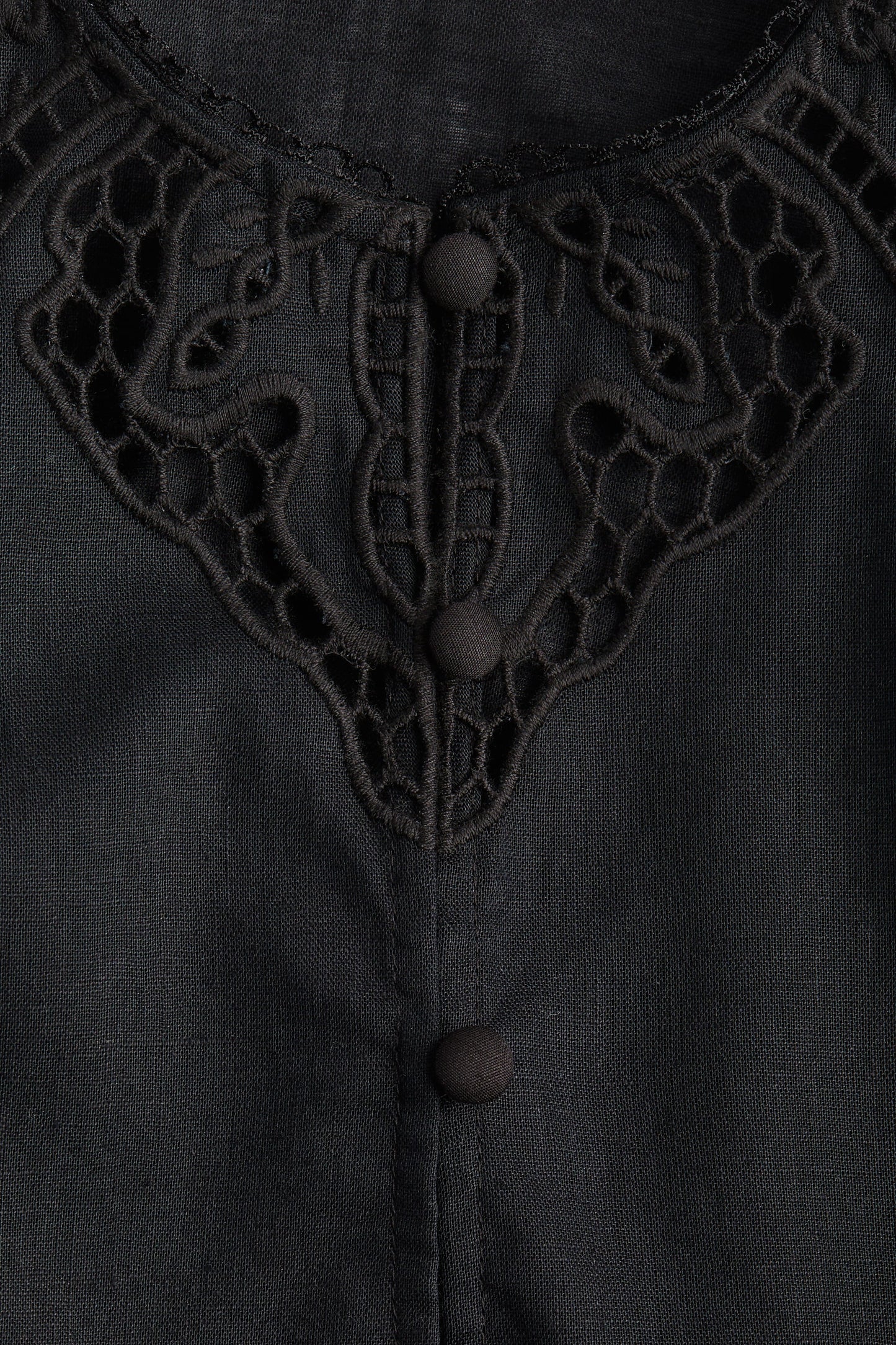 Linen-blend tunic dress