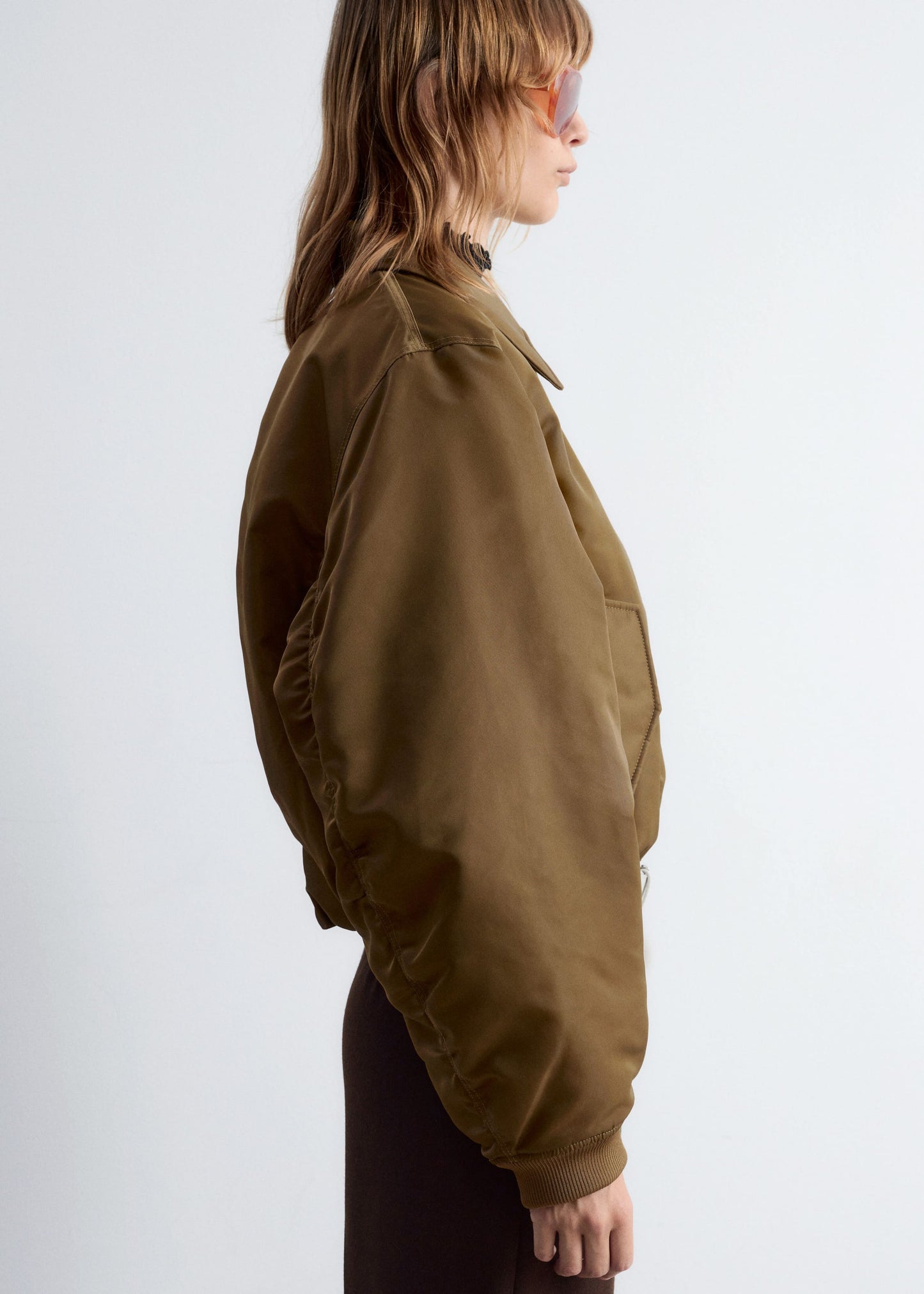 Cropped Bomber Jacket